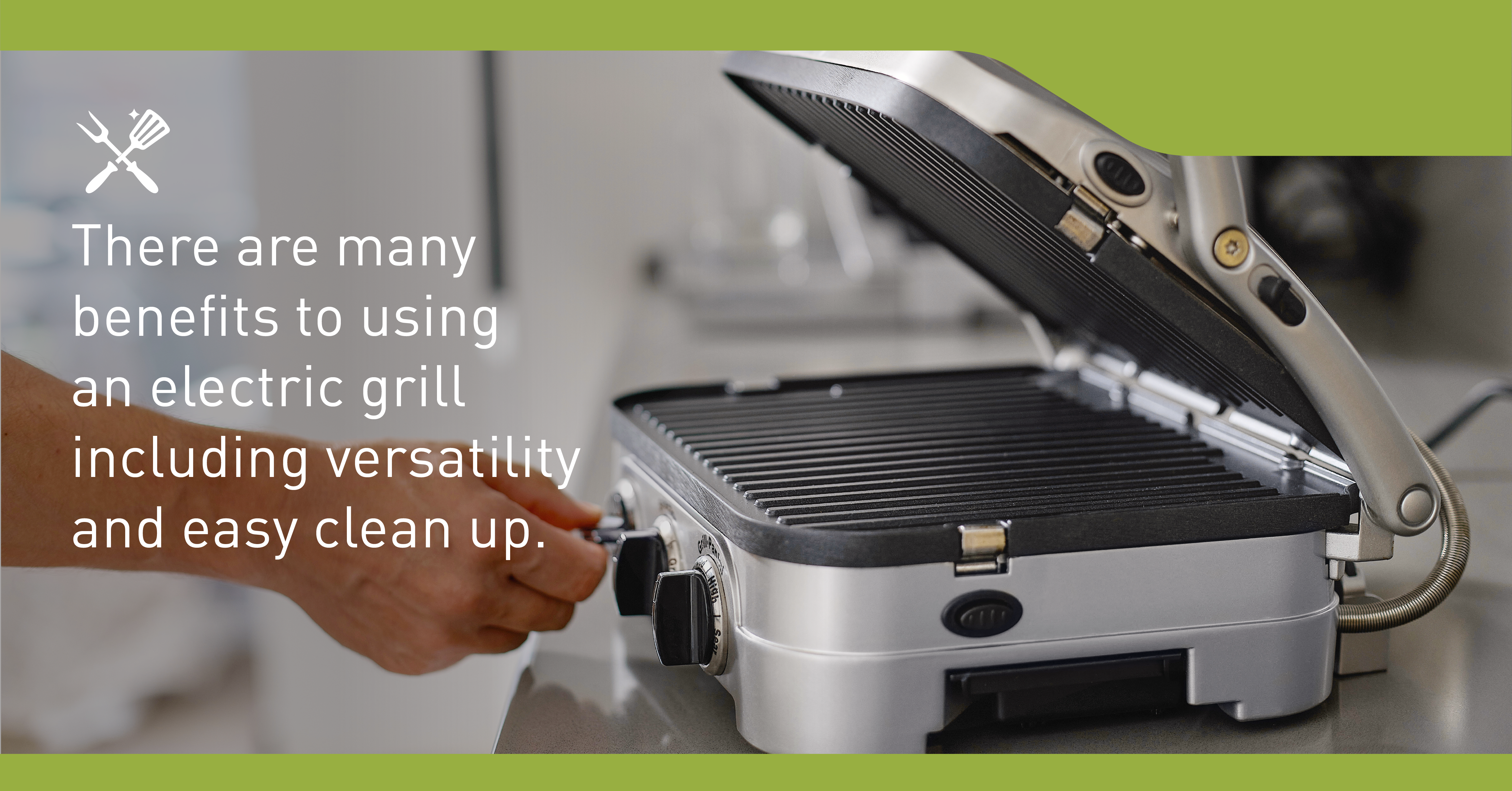 easy clean-up with electric grills 