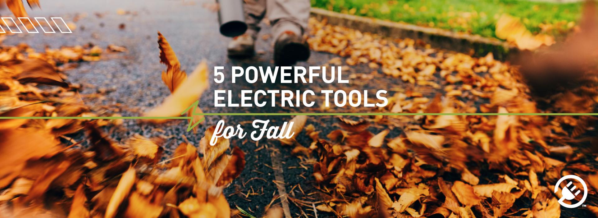 5 Powerful Electric Tools for Fall Clean-up