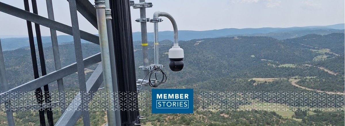 Hero Image: Top view of camera over foothills/mountain area