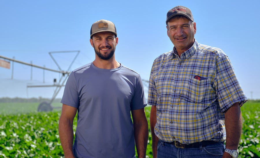 Father-son sugar beet farming operation in Bridgeport, NE.