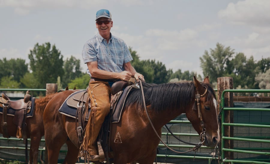 Gordon Bray, performance horse training and breeding in Basin, WY.