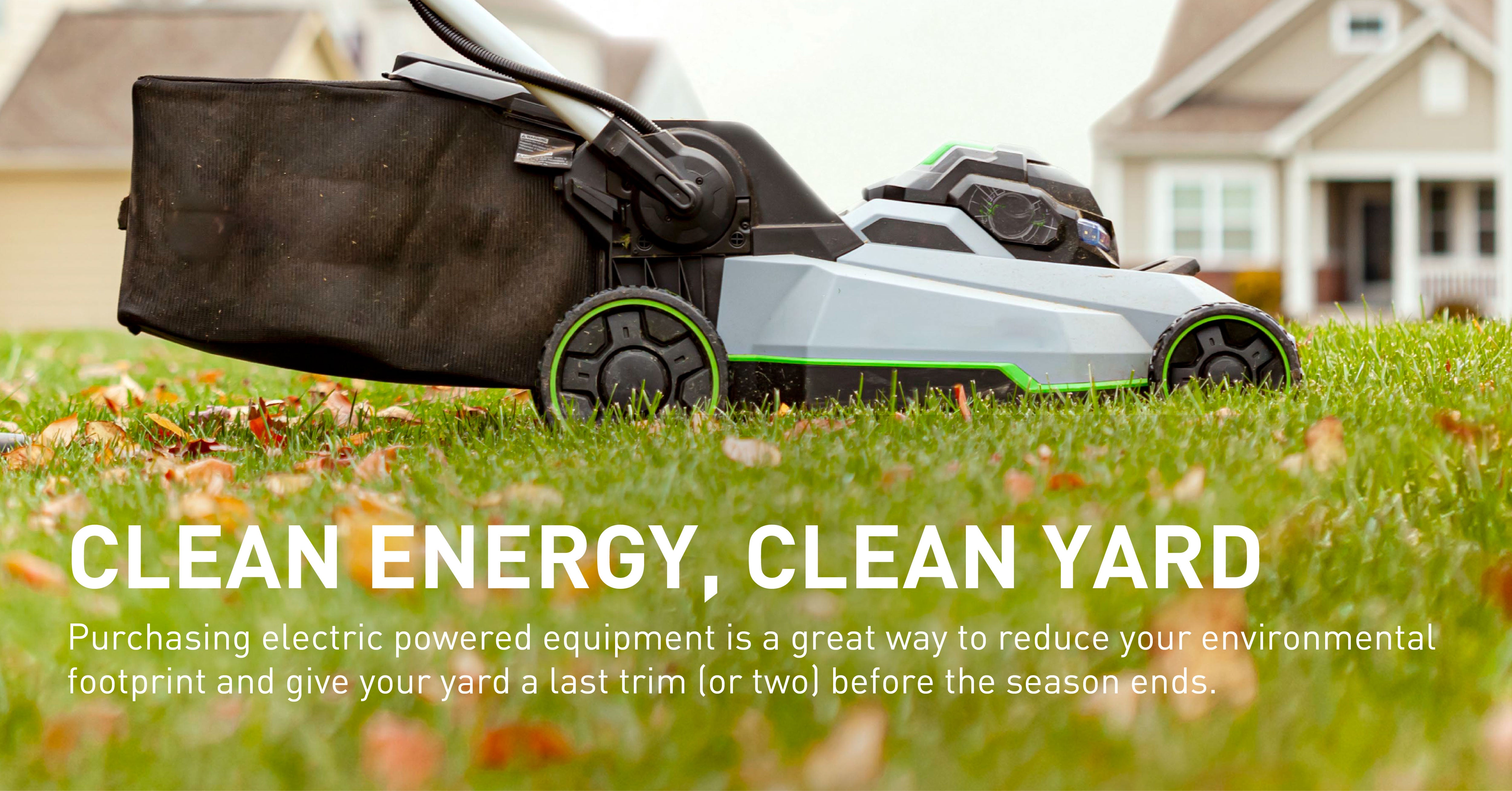 electric lawn mowers clean energy 