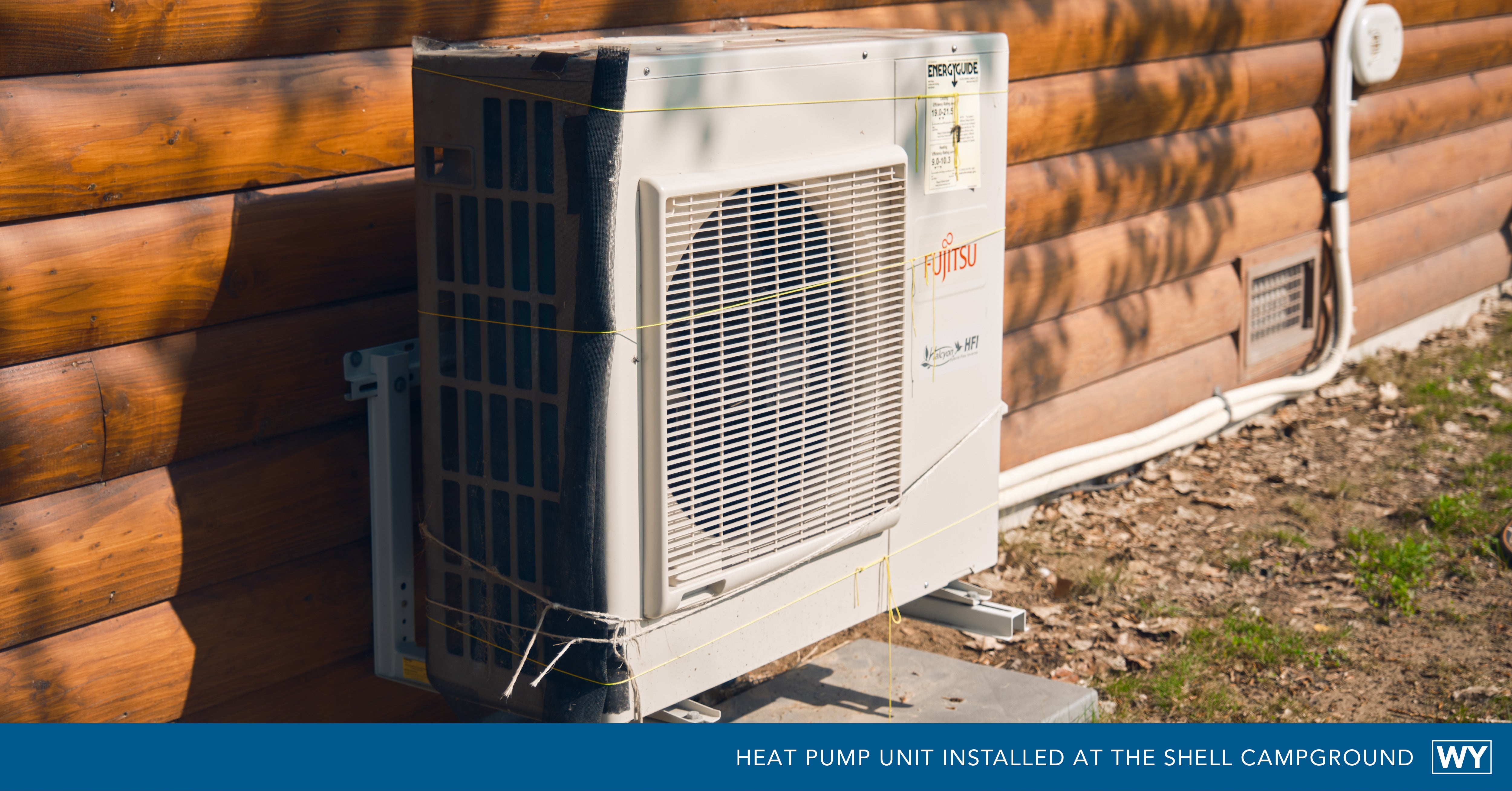 heat pumps installed at campground, rebate program