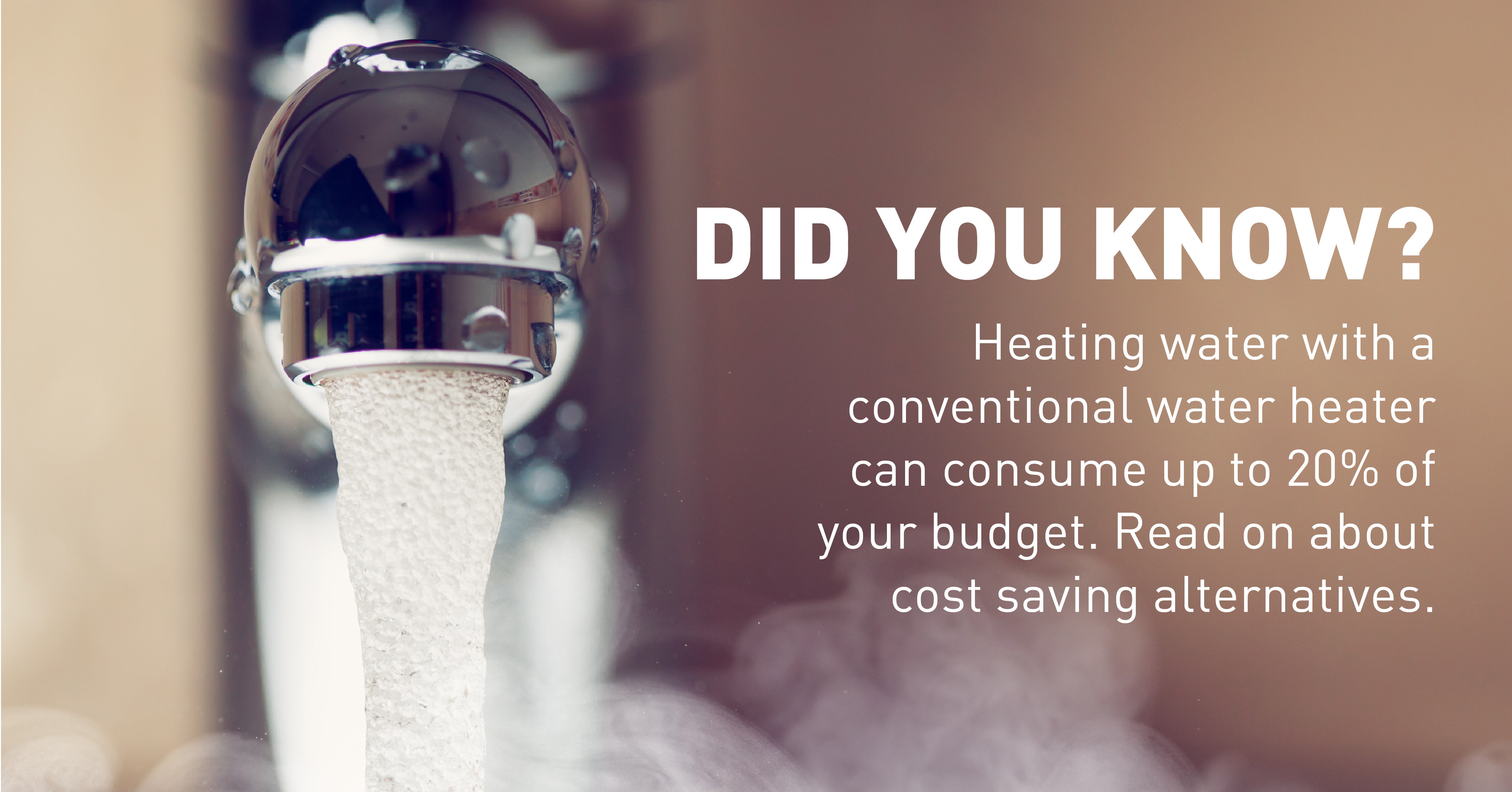 Switching to an energy saving water heater