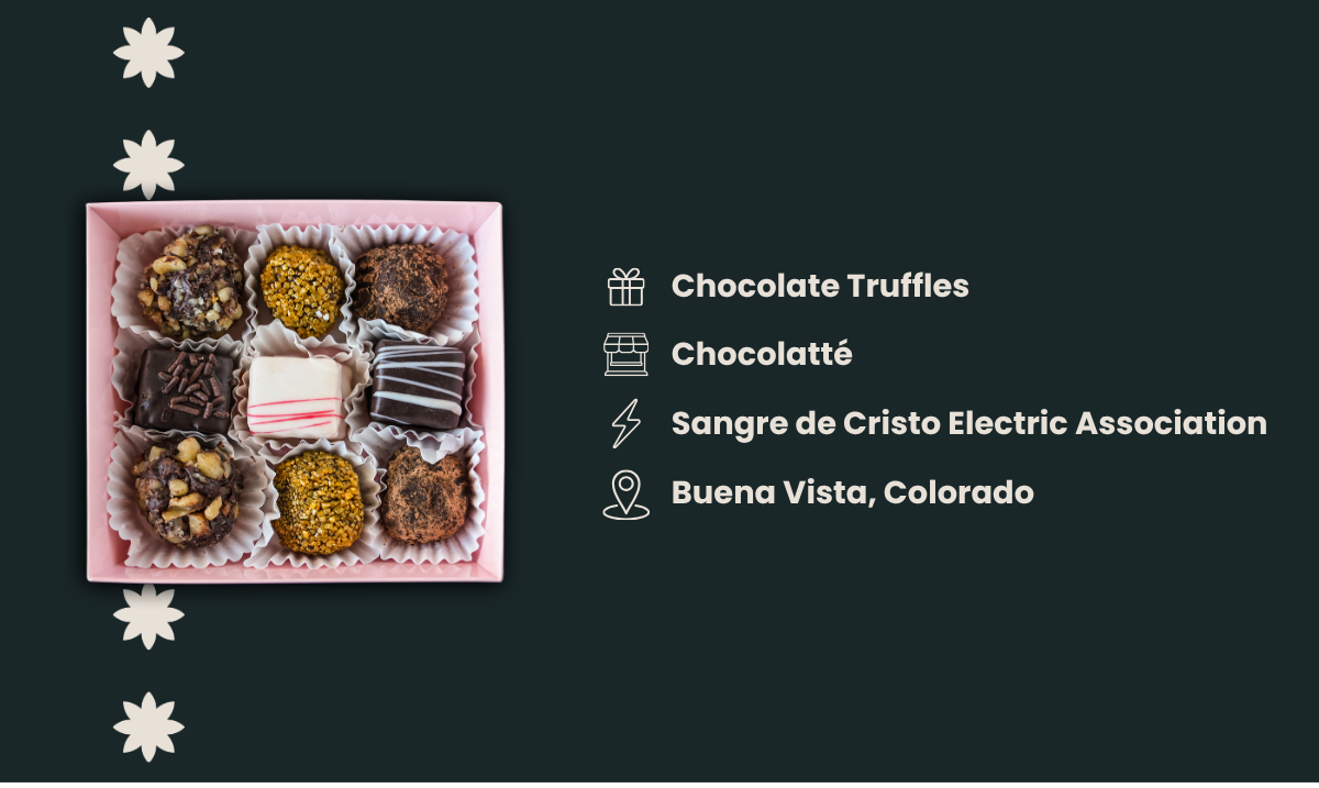 Colorado chocolate truffles 