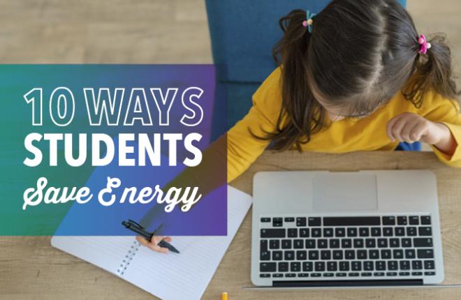 ways for kids to conserve energy at school or home