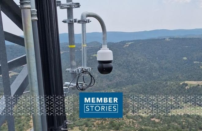 Hero Image: Top view of camera over foothills/mountain area