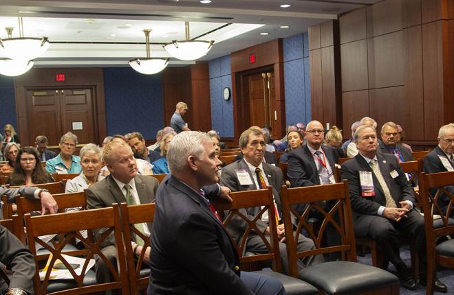 US Senator Cory Gardner of Colorado speaking with our delegation