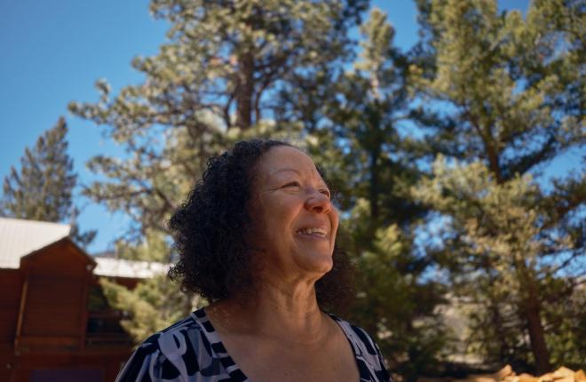 Carol Robinson looking optimistic 