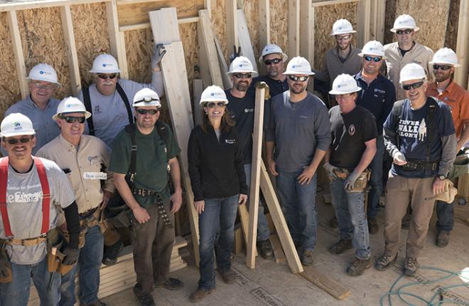 Habitat for Humanity build Montrose, Colorado, with Tri-State staff