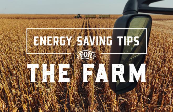 Energy saving tips for farmers