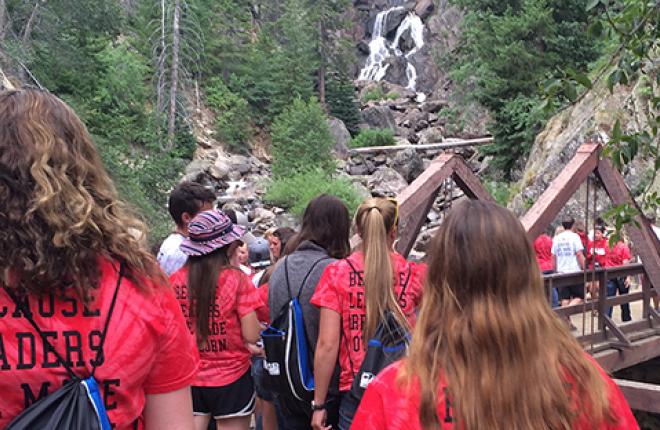 Co-op member youth at annual Cooperative Leadership Camp