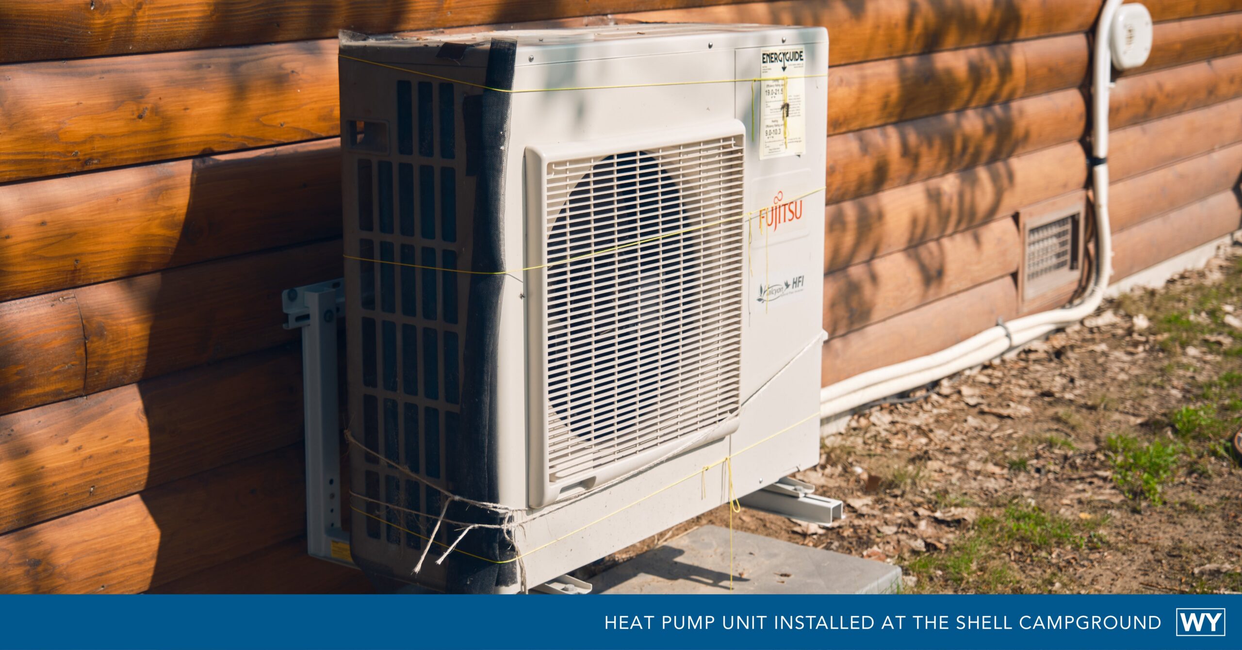 heat pumps installed at campground, rebate program